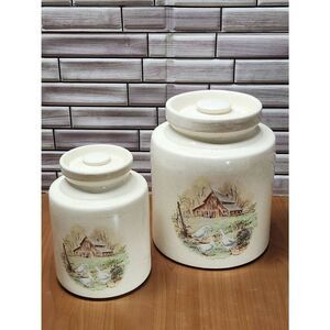 Vintage Duck/Geese Country Canister